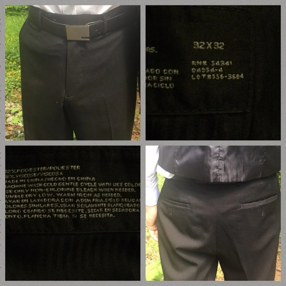 🛍️#2187 EUC J. Ferrar Modern Fit Men’s 3 Piece Black Suit - Picture 16 of 16